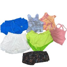 7 Piece Bundle Lot of Women  s Size Small Athletic Tops and Bottoms Great Brands