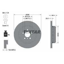 Bremsscheibe 26202700 hinten rechts für BMW 5-er G30 G31 6-er Gran G32 7-er G11