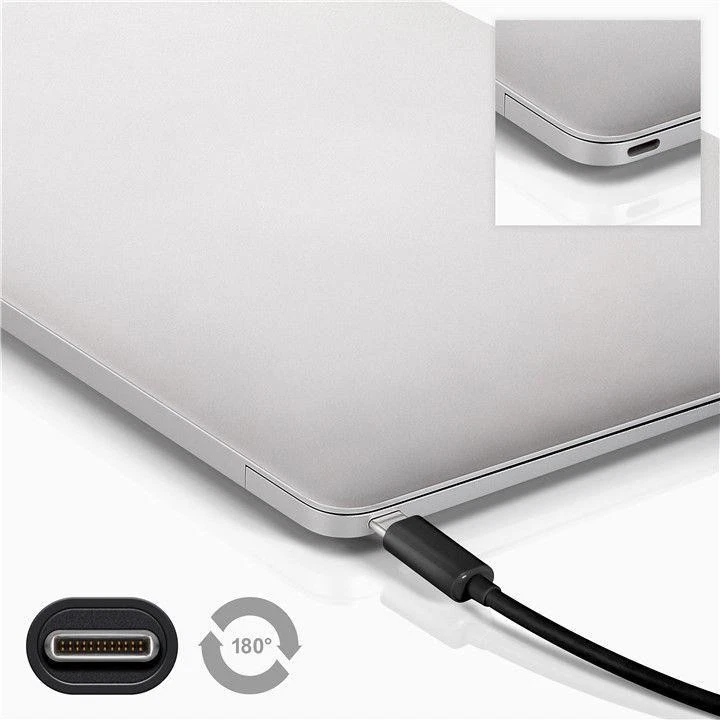 USB-C 2.0 Kabel, C Stecker B Stecker, schwarz - Länge: 1,0m - Bild 3 von 3