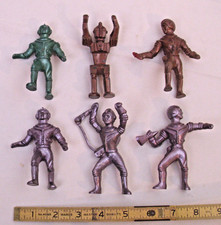 ARCHER SPACEMAN PLASTIC FIGURES X6 1950s