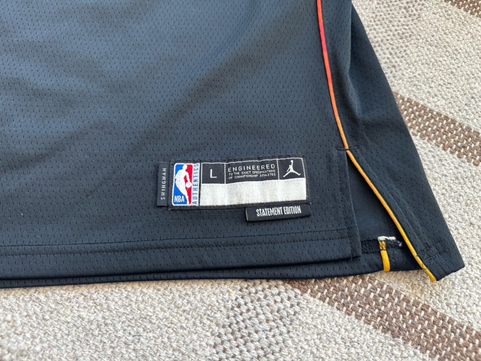 Nike Jordan NBA #35 Kevin Durant Phoenix Suns Swingman Jersey Large Black Youth thumbnail 2