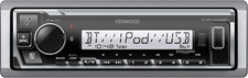 KMR-M332BT Car Marine Stereo - Single Din, Bluetooth Audio, USB MP3, Aux In, A