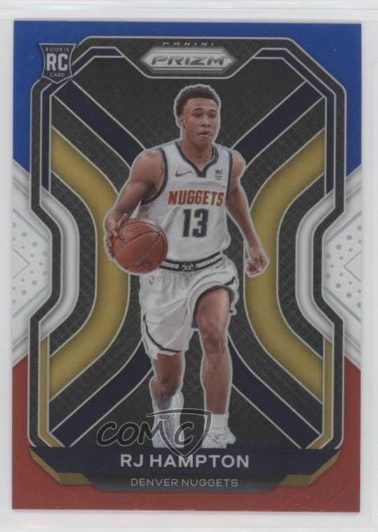 2020-21 Panini Prizm Red White & Blue Prizm RJ Hampton #286 1s6