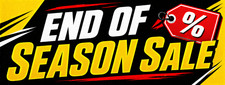 3ft x 8ft End of Season Sale Vinyl Banner Grommets- New-Free Shipping