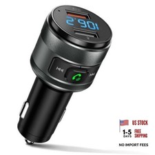 Bluetooth 6.0 FM Transmitter for Car, MP3 Music Player Wireless Radio Adapter