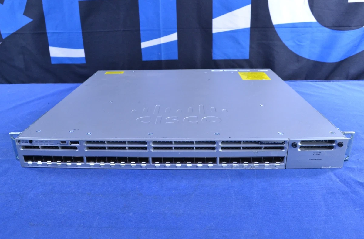 Cisco Catalyst WS -C3850 24 Port Enterprise Network Switches for