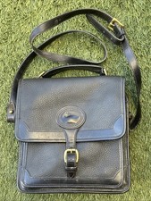 Vintage DOONEY  BOURKE Square Carrier satchel bag purse Black
