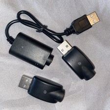 Smart USB Charging Cable with LED Conversion Indicator Light, 3-Piece black