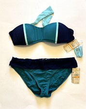 NWT Tommy Bahama Women  s Bikini Set Turquoise Navy Size Small