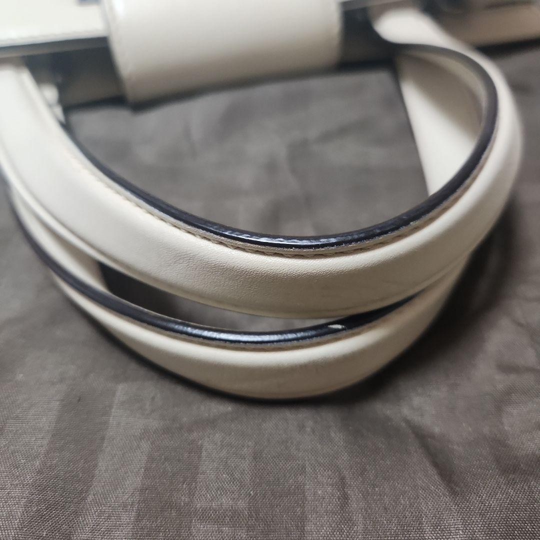 GUCCI Dionysus Tote Bag Off-White Leather 2Way Shoulder Purse Excellent thumbnail 11