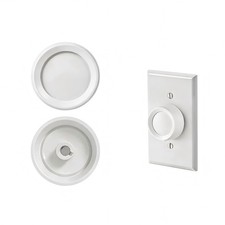 2 PCS RK-WH Rotary Dimmer Knob Replacement for Rotary Dimmer Switch,Fan Control,
