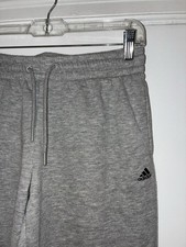 adidas Women s Gray Jogger Sweatpants Activewear Tapered Leg Elastic Waist
