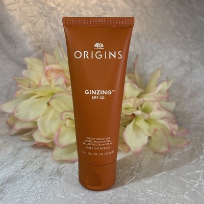 Origins GinZing SPF 40 Energy Boosting Tinted Moisturizer 1.7oz FS New FreeShip