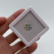 7.00 Carat Natural D Color Sparkling Round Lab Grown CVD Diamond VVS1 Certified