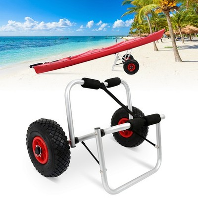 Kajakwagen 80kg Kanuwagen Surfboard Bootswagen Slipwagen SUP PU Faltbarer ALU