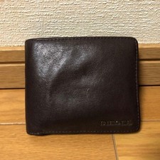 Diesel Men Brown Yellow Bifold Wallet Soft Leather X04459 Luxury Compact Casual