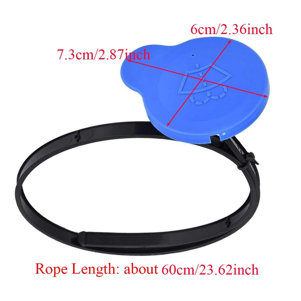 1pc Windshield Washer Reservoir Cap For Nissan Qashqai J10 2006-2014 28913JD00A - Image 4 of 4