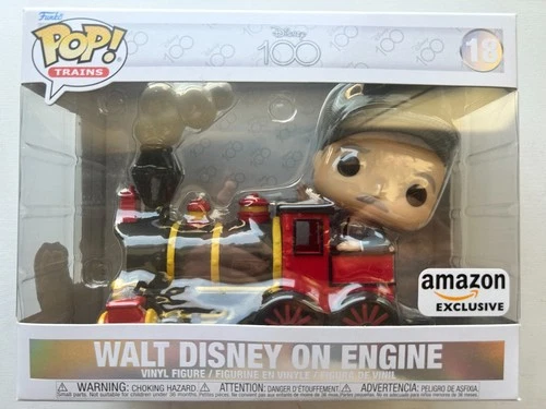 Funko Pop! Trains Disney 100 Walt Disney On Engine #18 Amazon Exclusive