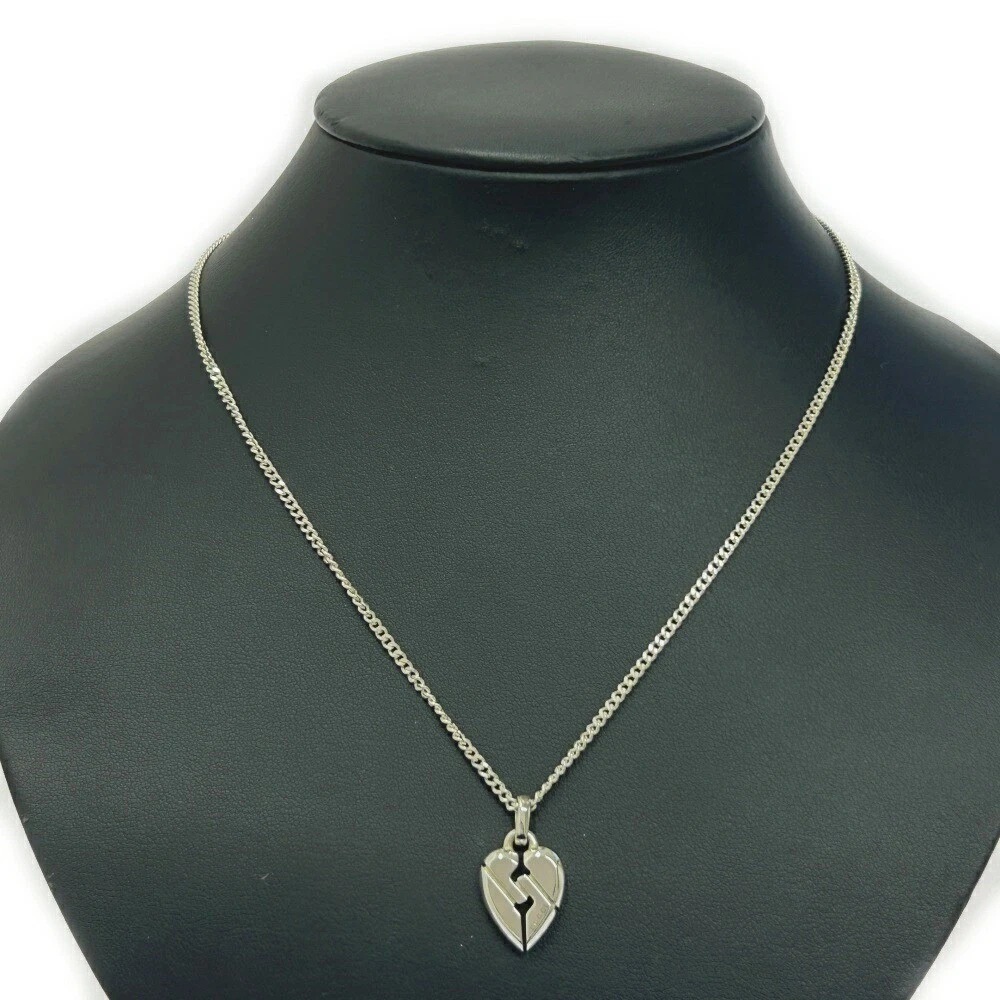 Collana Gucci usata argento nodo cuore 11 2G 925 inciso 364075
