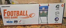 Football Toss Game with 4 Inflatable Balls + 66" Throwing Target-Football Target