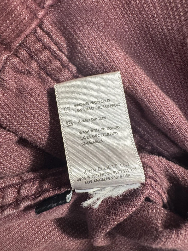 Chaqueta John Elliott Para Hombre Talla 1 Pequeña Granate Pana Camionero Hecha en Japón Foto 3 de 4