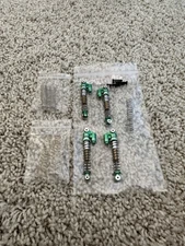 Treal Hobby Axial SCX24 Aluminum Long Travel Threaded Shocks (Green) (4) (43mm)