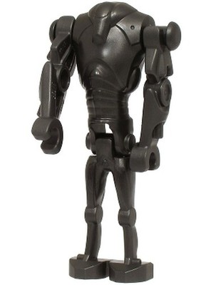 Lego Super Battle Droid - Pearl Dark Gray, Narrow Head, Chest Light Inden-sw1321