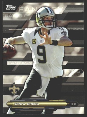 Drew Brees #FFS-DB 2014 Topps Fantasy Strategies New Orleans Saints