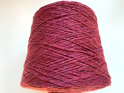 Ca. 530g Konenwolle 70%Merino 30%Maulbeerseide Garn VENUS 2/7500 Bordeaux Tweed