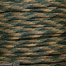 Woodland Camo Paracord 50 Feet 550 lb 7 Strand Emergency Survival Bracelet