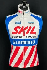 Shimano Skil Cycling Vest Men's Size S Wind Flex Koga Miyata Full Zip Jacket