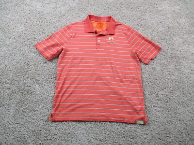 Bobby Jones Polo Shirt Mens Large Orange Pebble Beach Limited Edition Italy