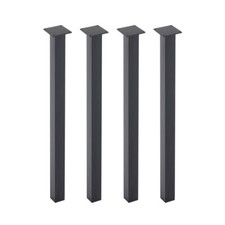 4X Cube Table Leg Heavy Duty Metal Dining Coffee Bench Office Desk Steel Trestle