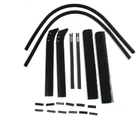 Ford Pickup Truck Window Channel Kit w/ Door Bumpers 1935-1937