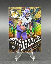 Justin Jefferson 2023 Mosaic Razzle Dazzle SSP Case Hit Minnesota Vikings