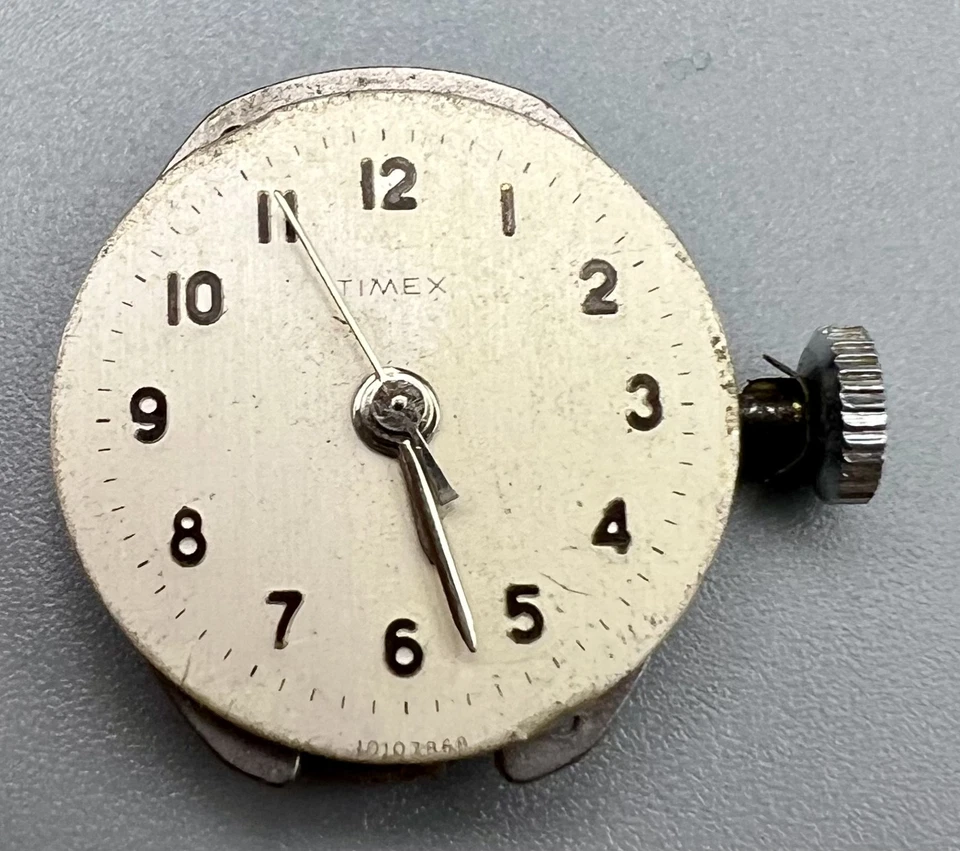 VINTAGE TIMEX #282 WATCH MOVEMENT Dial Hands for Watchmaker Parts #Z39 - Image 4 of 4
