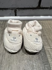Infant Bear Slippers - White - Never Worn