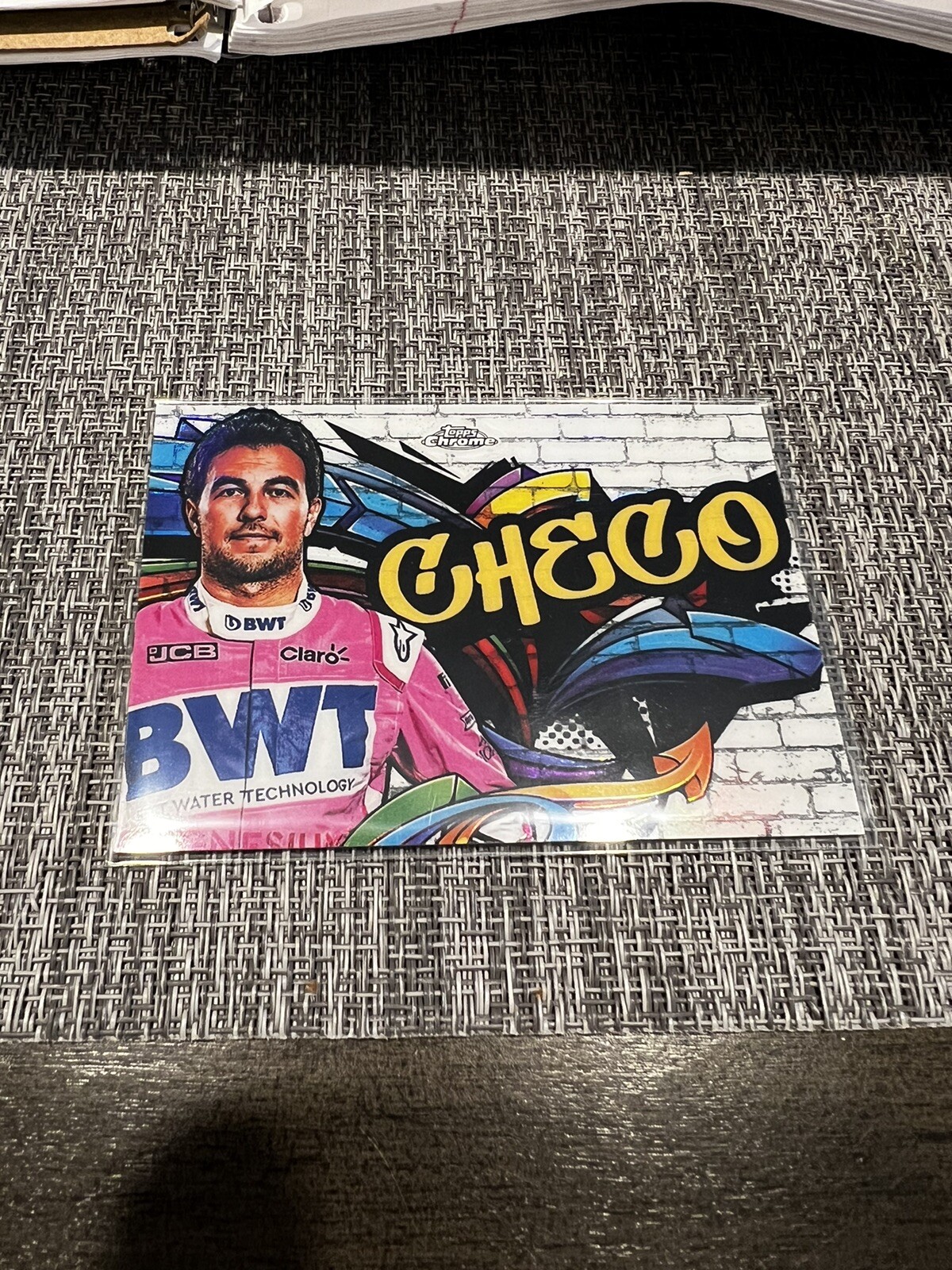 2020 Topps Chrome Formula 1 McLaren Sergio Perez Track Tags CHECO