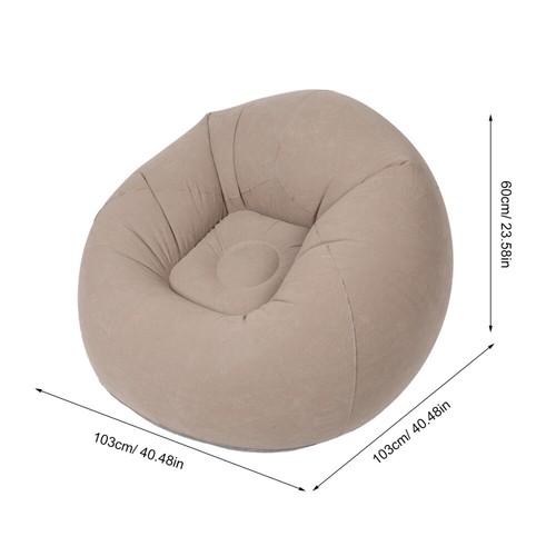 Aufblasbare Sofa -Bohnen -Taschenstuhl Couch Für Camping Aufblasbares Im Freien - Bild 3 von 12