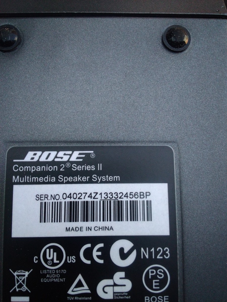 Bose Companion 2 Series Multimedia Speaker System With Power