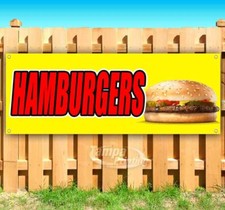 Hamburgers Advertising Vinyl Banner Flag Sign Many Sizes Available USA