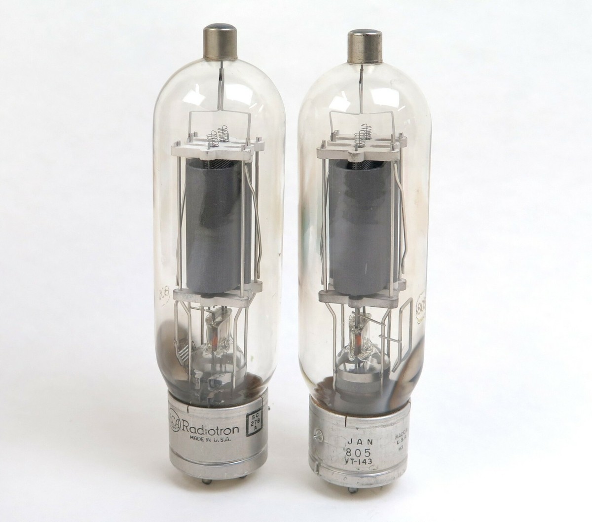 Tube Triode RCA RADIOTRON – 805 – JAN – VT-143 – USA – Neuf (NOS)