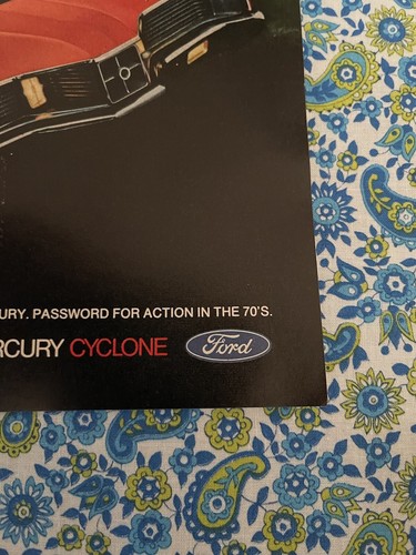 Vintage 1969 Print Ad Featuring 1970 Mercury Cyclone GT - Picture 2 of 7