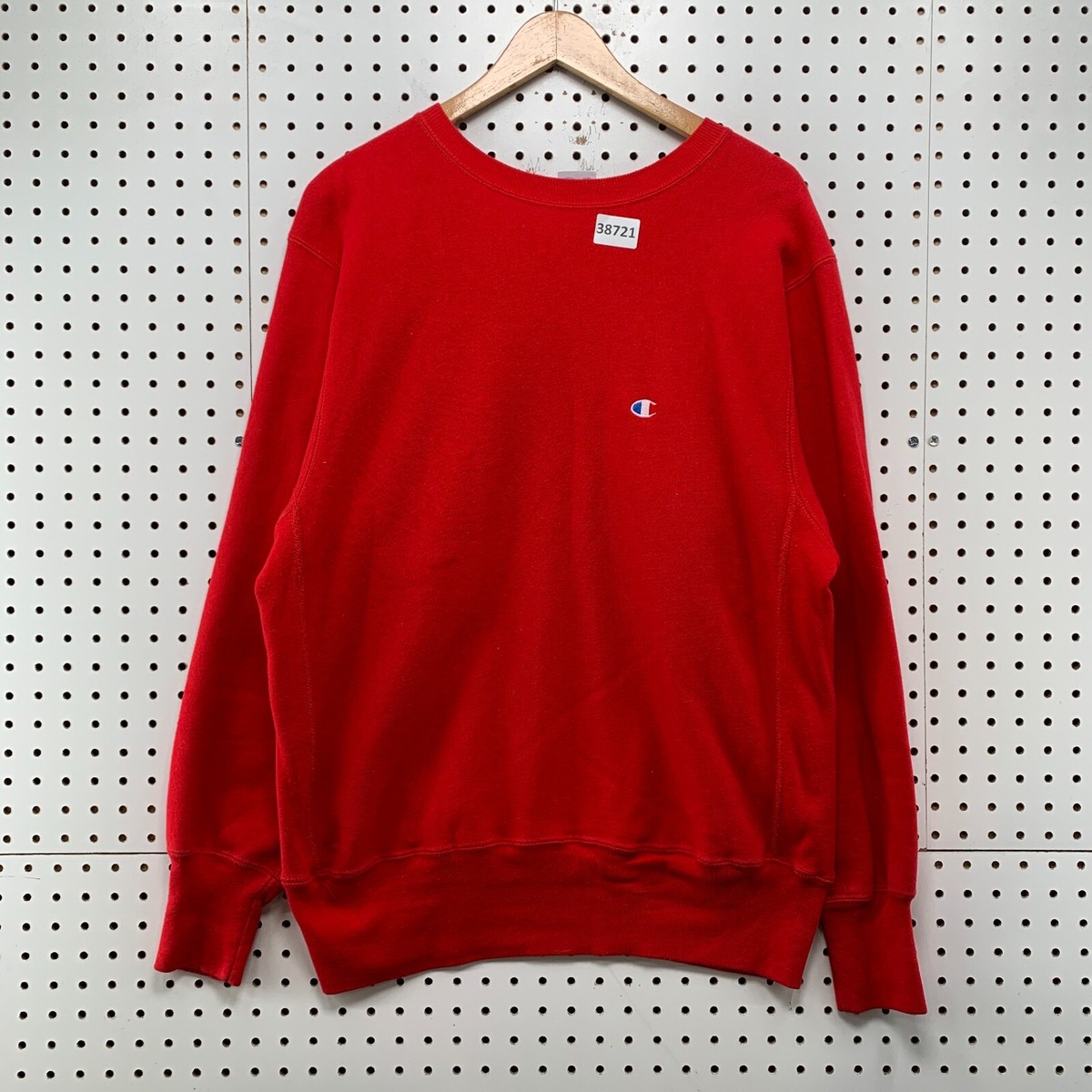 Vintage 90s Champion Reverse Weave Sweatshirt Mens Large Red USA