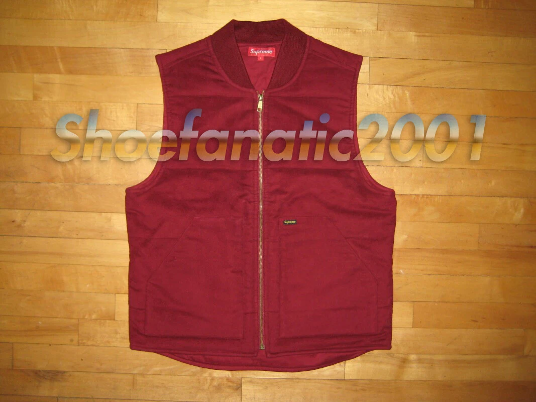 Gilet suprême rouge grande fermeture éclair YKK boîte logo Gonz