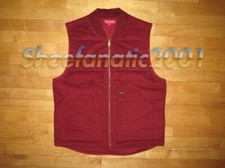 Supreme Vest Red Large Ykk Zippers Box Logo Gonz