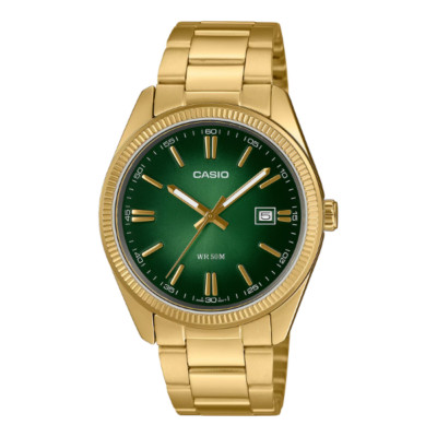 CASIO Timeless Collection Goldfarben Grün MTP-1302PGC-3AVEF