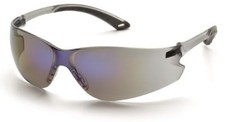 Pyramex Itek Safety Glasses with Blue Mirror Lens ANSI Z87