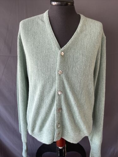 Mohair Blend Striped Cardigan Sweater XL Vintage 60s Campus Mohair Blend Striped Cardigan Sweater XL Vintage 60s Campus