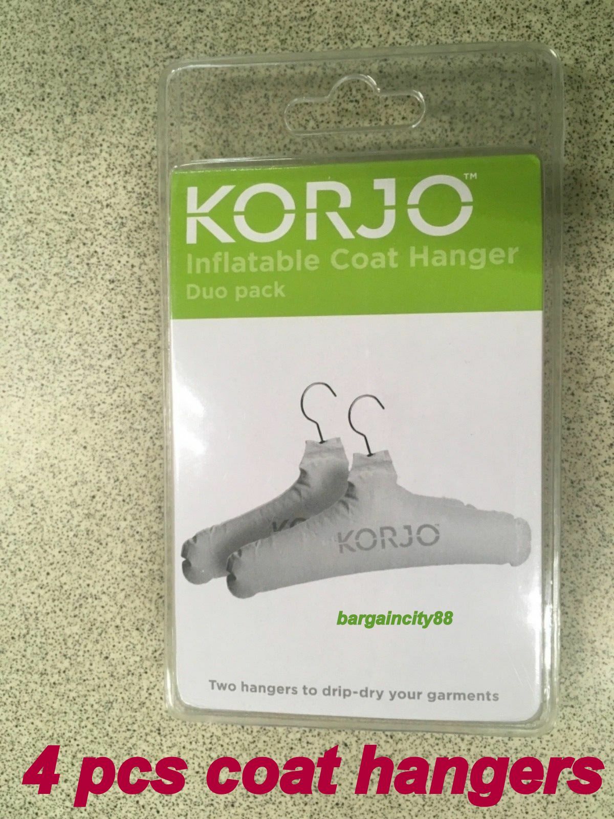 NEW Korjo Inflatable Coat Hanger Set Duopack Ideal Spare Travel Hangers eBay